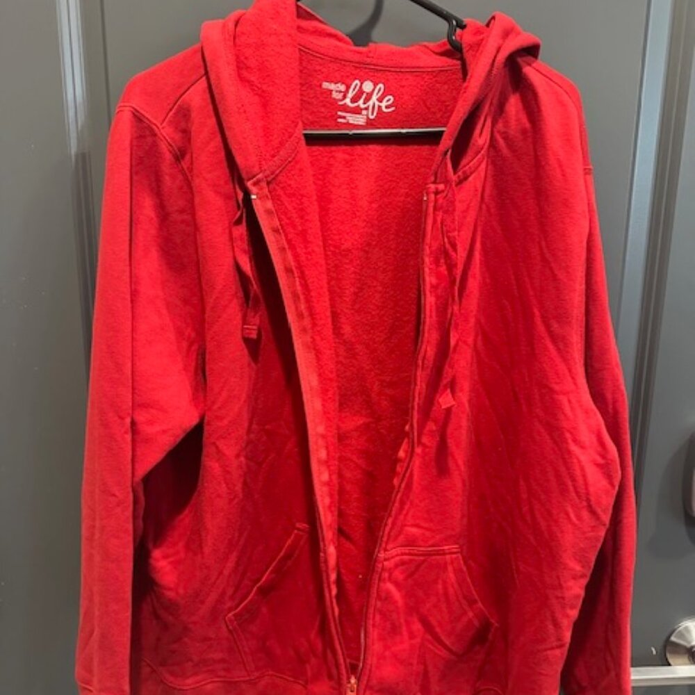 Made for Life Red 2x Zipper Jacket